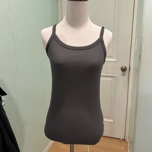 Olive Green Spaghetti Strap Tank Top